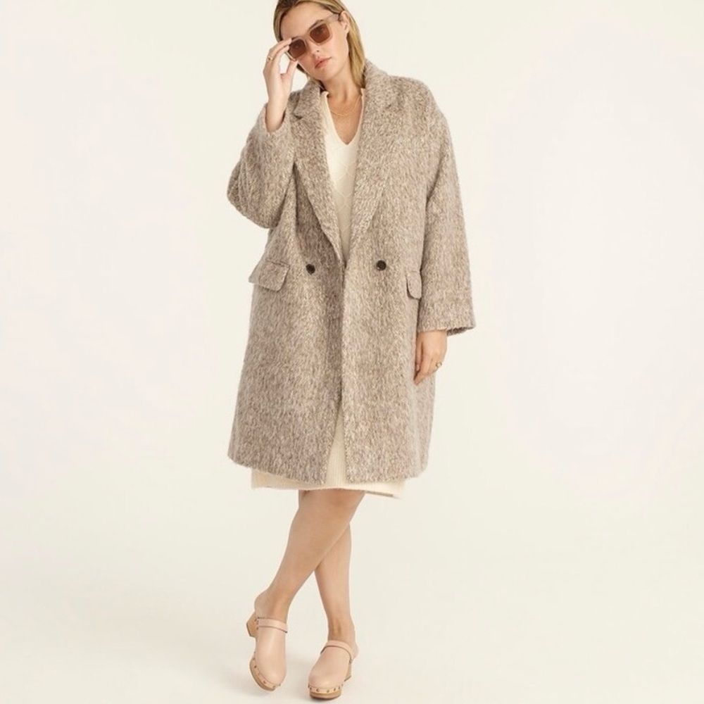 J.Crew Relaxed Brushed Italian Wool Topcoat – XS – Double-Breasted – SOLD OUT